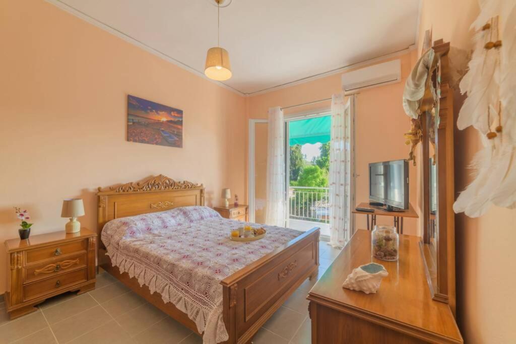 Bright Newly Renovated Apt Near Beach & Center+Ac Anemomylos Exterior foto